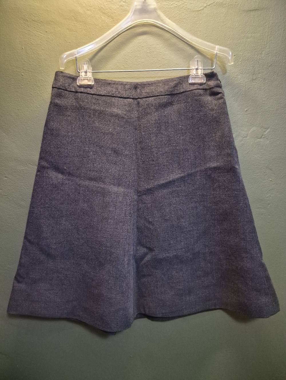 Giorgio Armani Gray Wool Blend A-Line Skirt Made in Italy Size 44